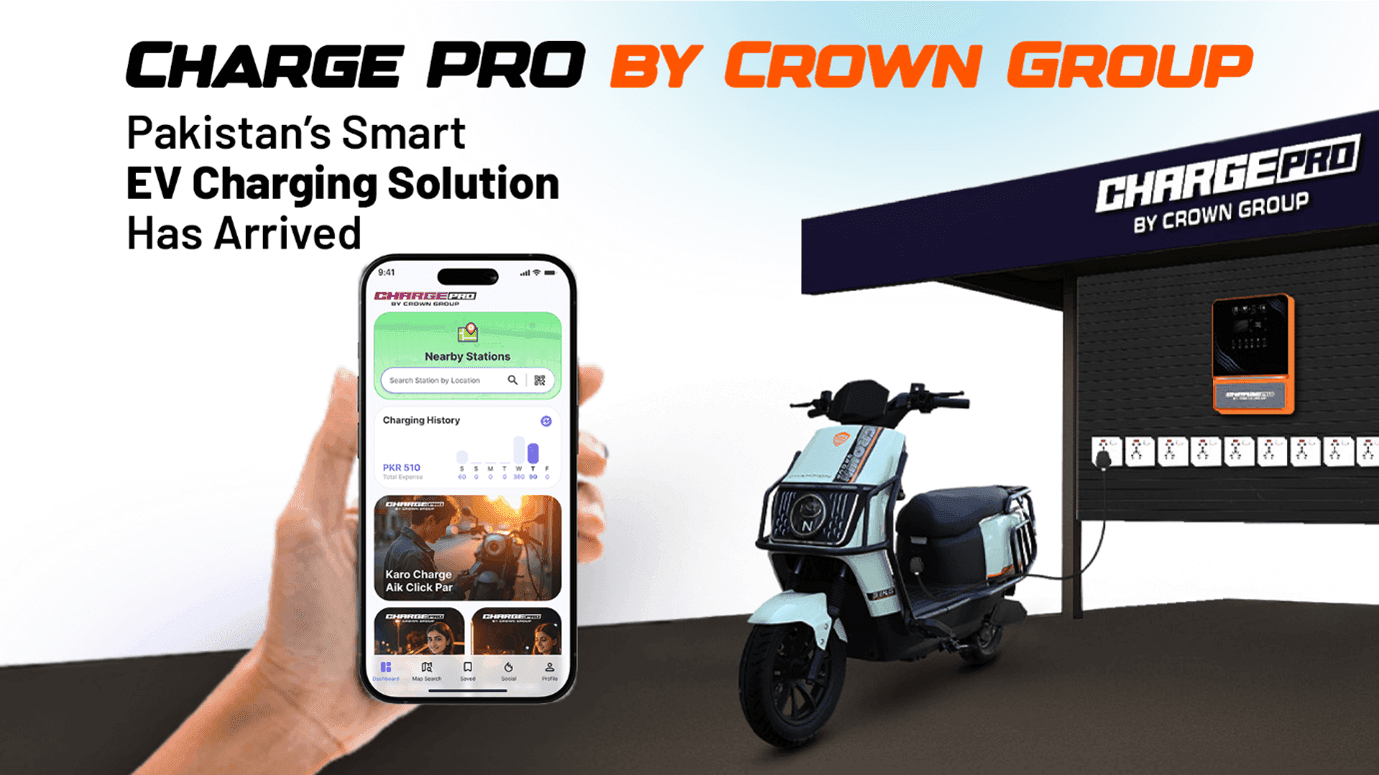 Charge PRO by Crown Group: Pakistan’s Smart EV Charging Solution Has Arrived