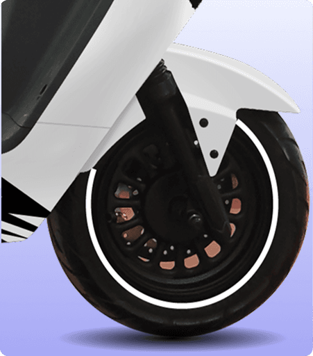 Durable Tubeless Tyres & Disc Braking System