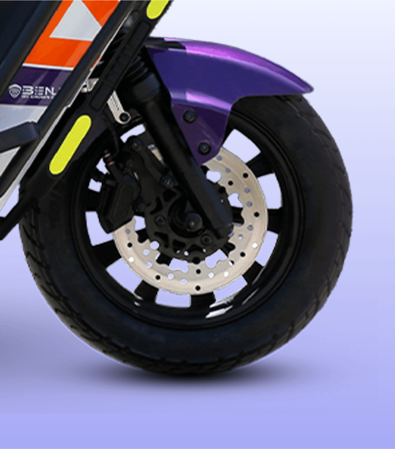 Durable Tubeless Tyres & Disc Braking System