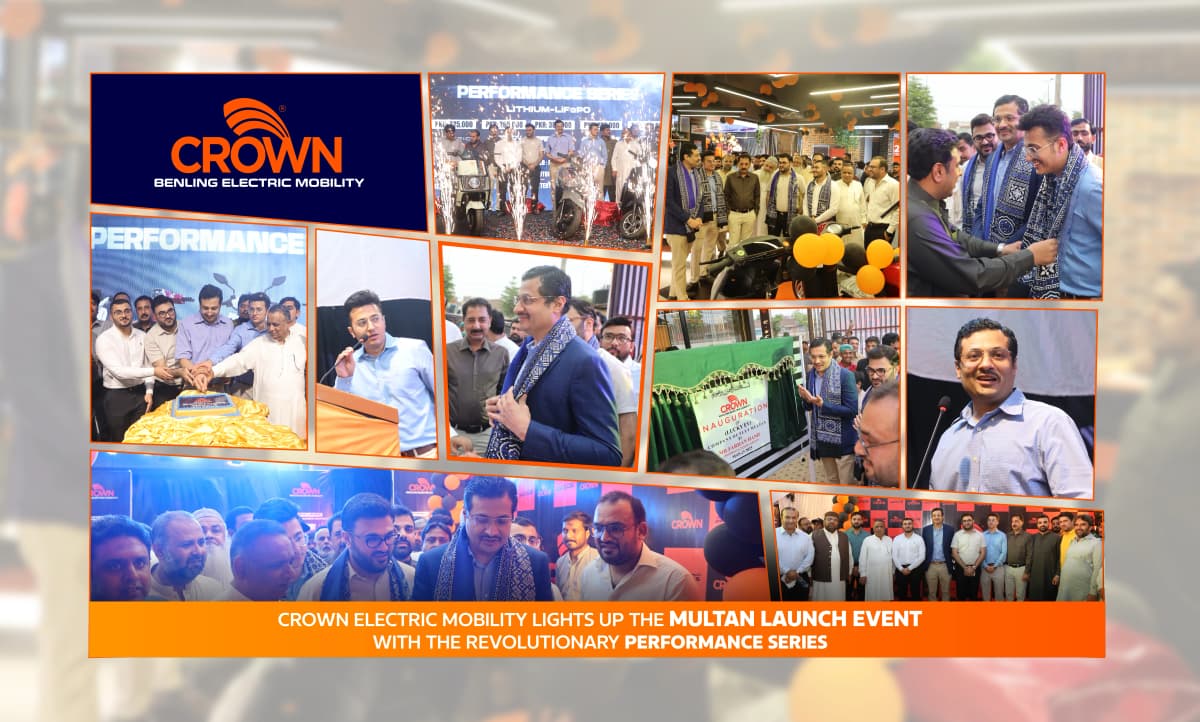  A Grand Debut: Crown Electric Mobility Lights Up the Multan Launch Event with the Revolutionary Performance Series