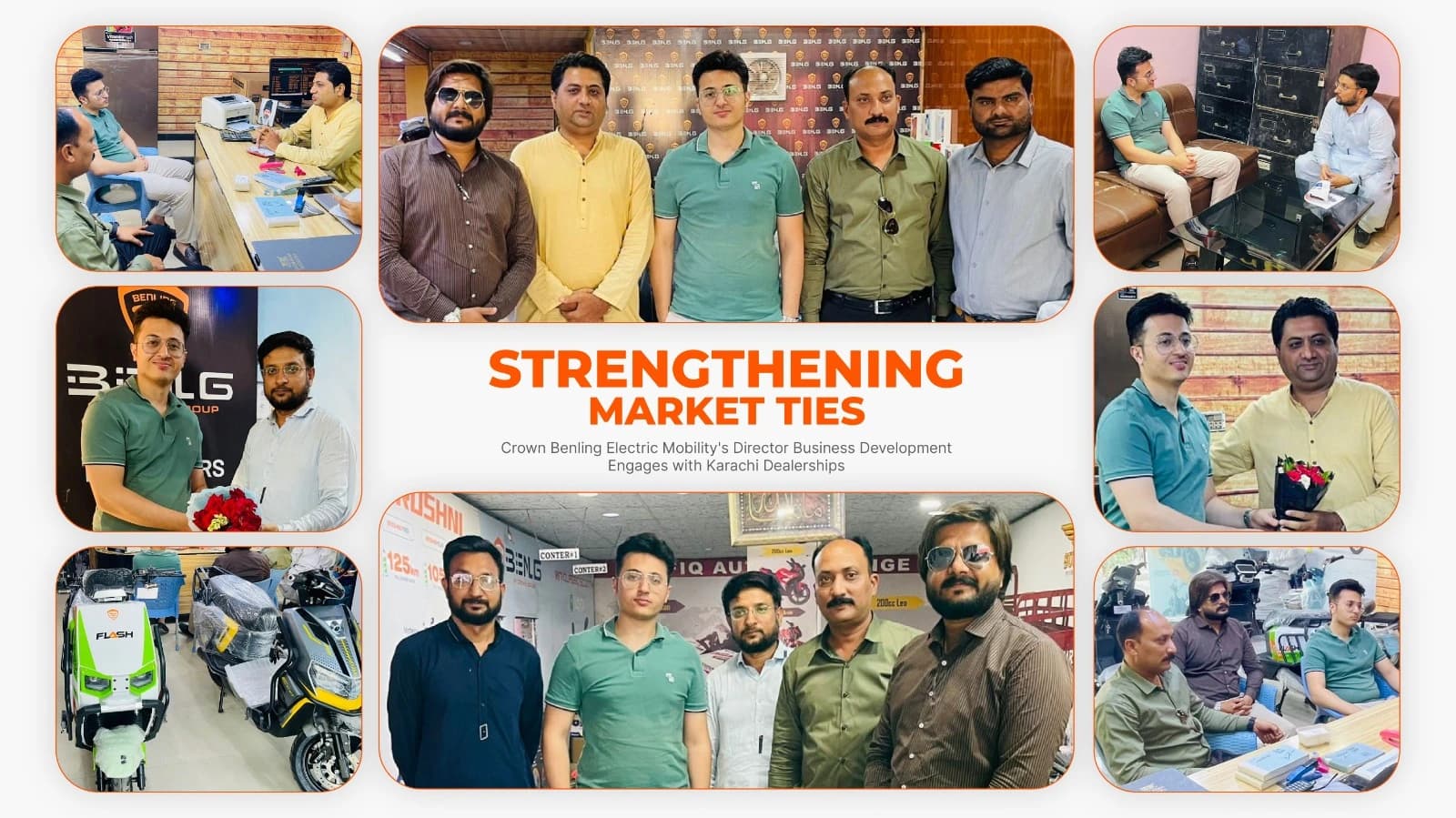 Crown Electric Mobility's Director Business Development Engages with Karachi Dealerships