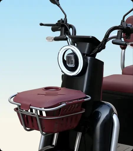 Integrated Front Basket with Secure Lid