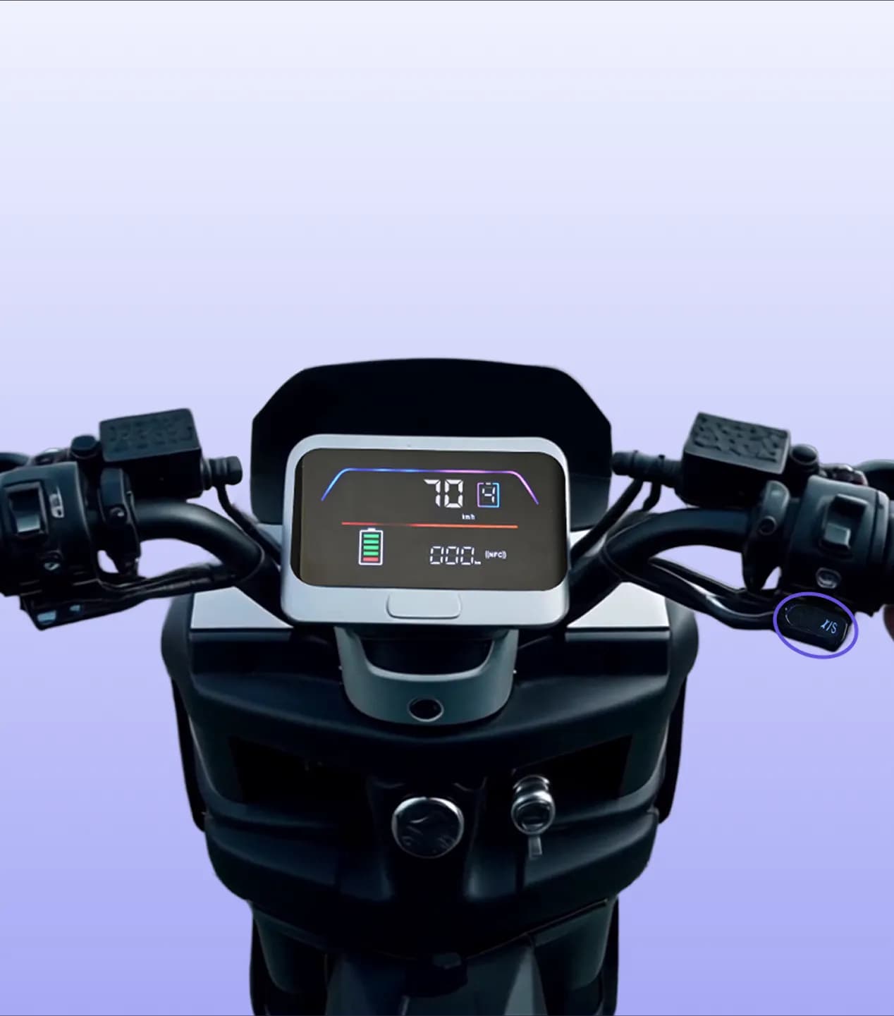 Ergonomic Handlebar & Advanced Digital Display