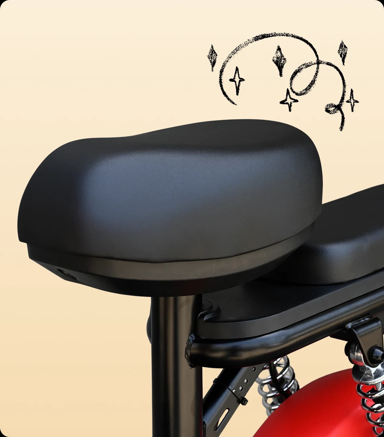 Comfort-Enhanced Riding Seat